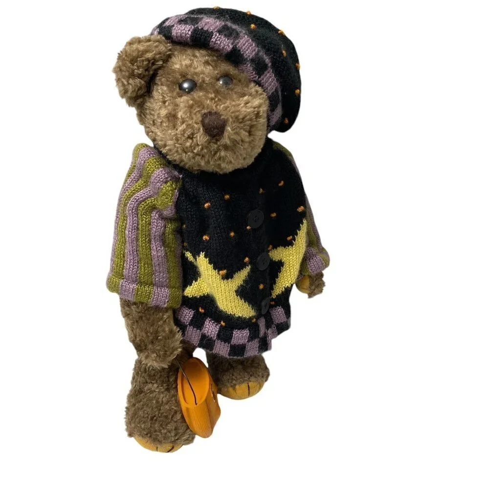 Halloween Teddy Bear with Pumpkin Sleepy Hollow Heather Hykes by Artisan Flair